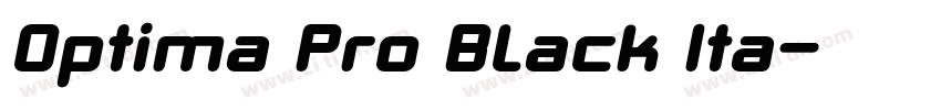 Optima Pro Black Ita字体转换